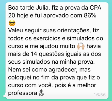 Depoimento de Aluno CPA 20